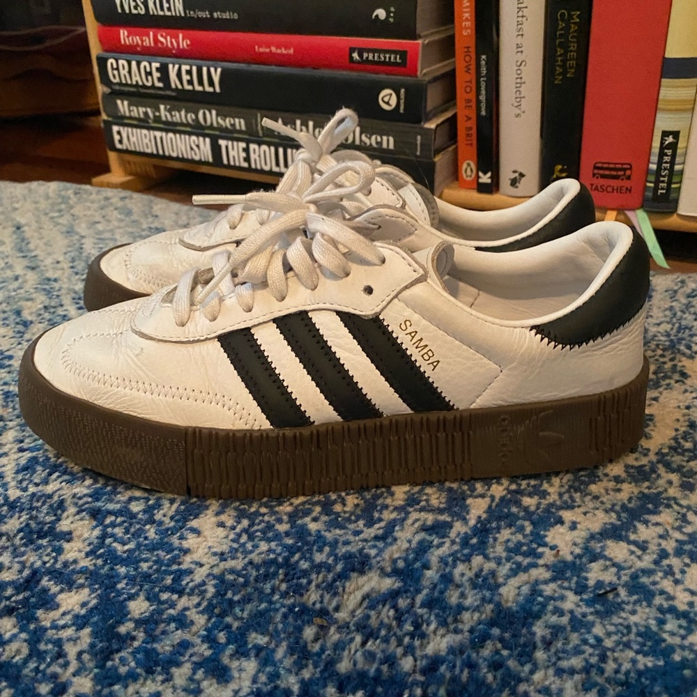 Adidas Samabas Black and White